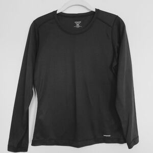 Patagonia Capilene Womens Long Sleeve Top Black Medium